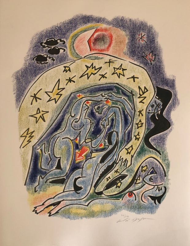 Sonnets de Louise Labé (Litografía) - André  MASSON