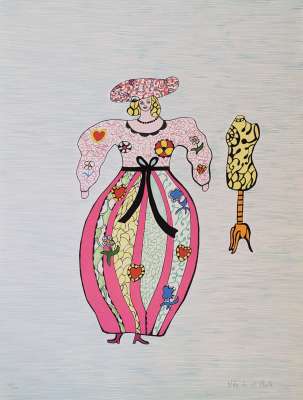 La Robe (Lithographie) - Niki DE SAINT PHALLE