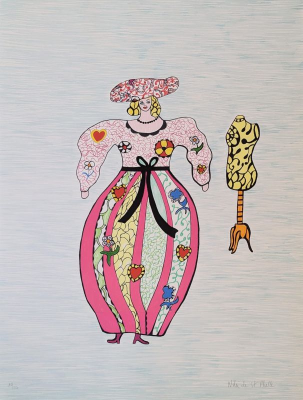 Das Kleid (Farblithographie) - Niki DE SAINT PHALLE