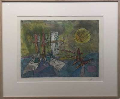 Passage et sage du couple (Pastel (modern)) - Roberto  MATTA