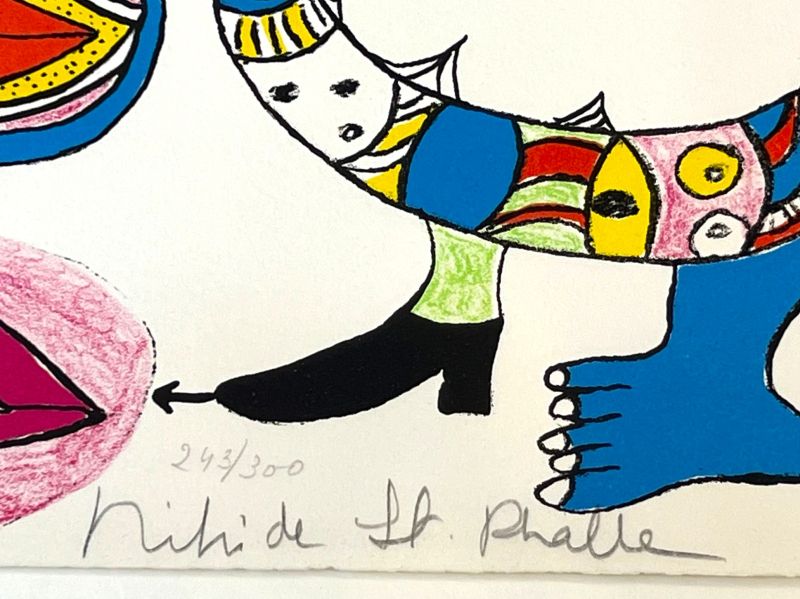 Der Traum eines jungen Mädchens (Farblithographie) - Niki DE SAINT PHALLE