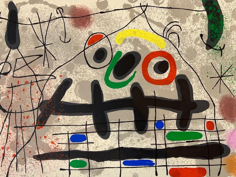 Le lézard aux plumes d'or (Lithographie) - Joan  MIRO