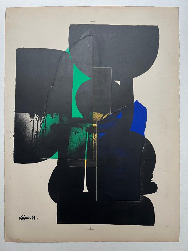 Composition (Lithograph) - LADISLAS KIJNO