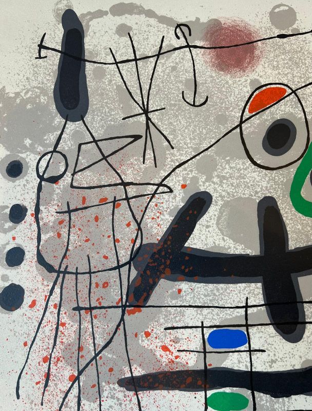 Le lézard aux plumes d'or (Lithographie) - Joan  MIRO