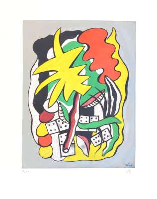 Komposition mit Dominosteinen (Schablone) - Fernand LEGER