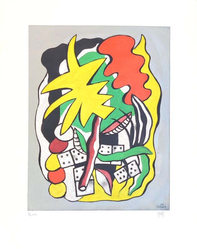 Composition aux dominos (Pochoir) - Fernand LEGER