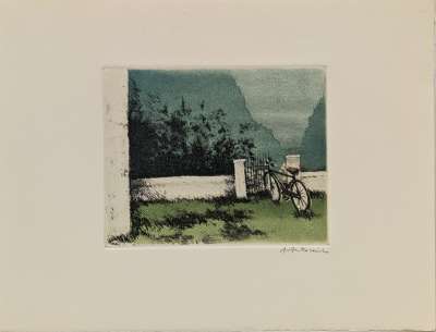 Carte de Voeux - Galerie Michel (Paris) (Etching and aquatint) - Annapia ANTONINI