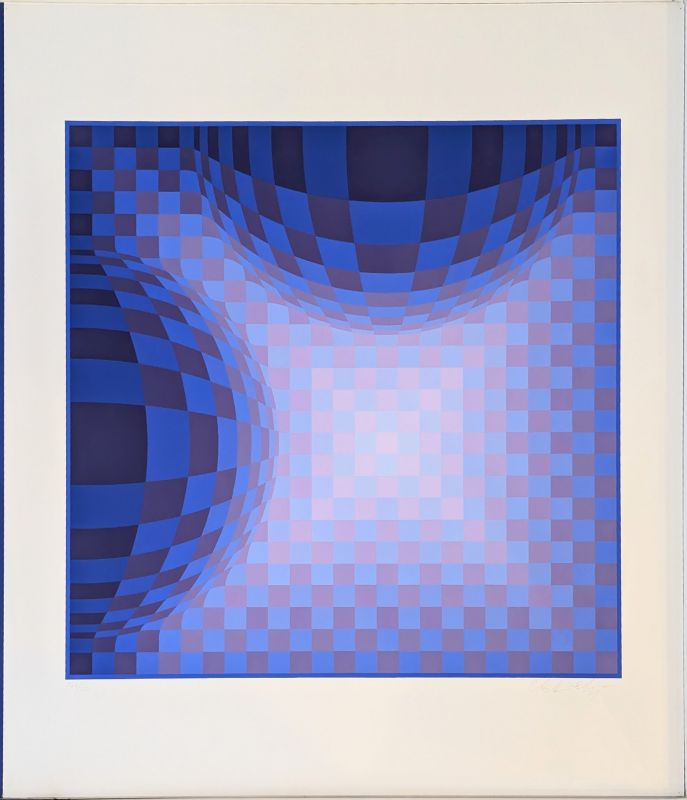 Ond DVA (Sérigraphie) - Victor  VASARELY