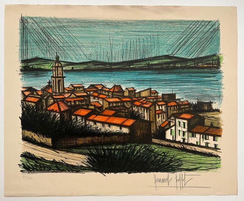 Saint Tropez - La Baie (Litografía) - Bernard BUFFET