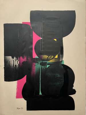 Composition (Lithograph) - LADISLAS KIJNO