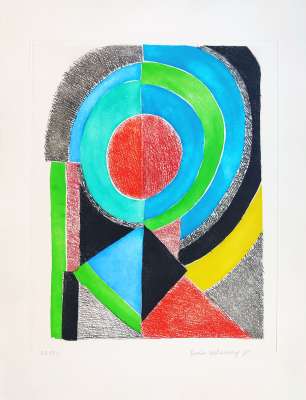 With myself (Etching and aquatint) - Sonia DELAUNAY