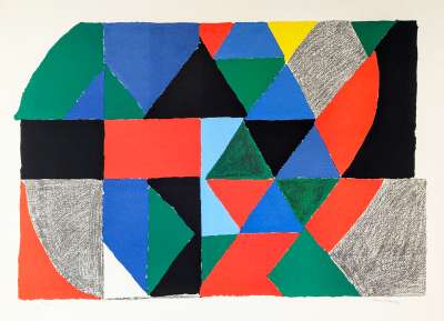 Polyphonie (Farblithographie) - Sonia DELAUNAY