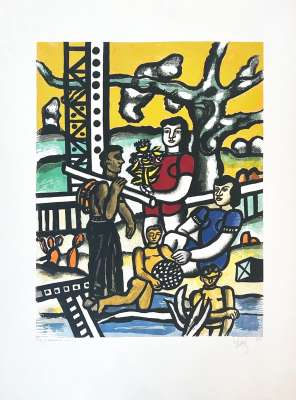 Le campeur (Lithographie) - Fernand LEGER