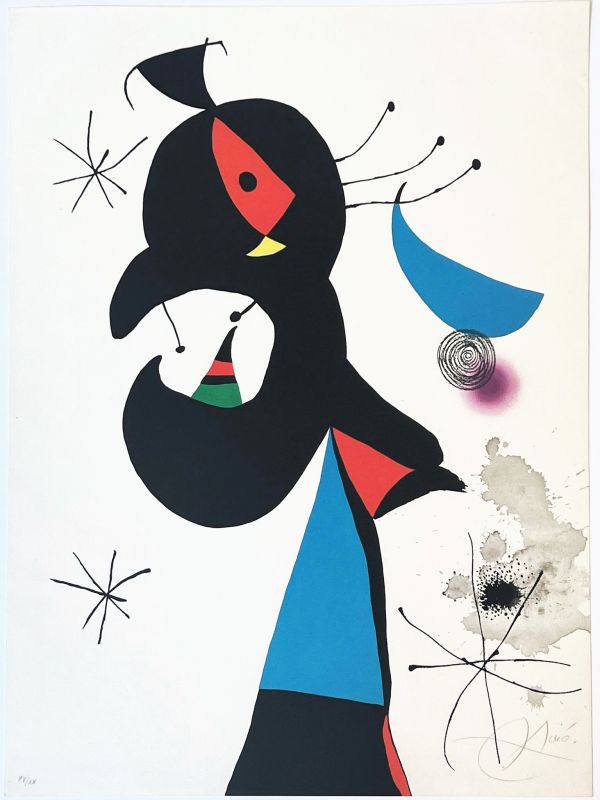 Montroig 4 (Lithographie) - Joan  MIRO