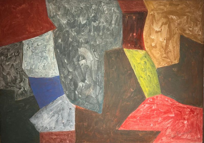 Abstract composition (Gouache (modern)) - Serge  POLIAKOFF