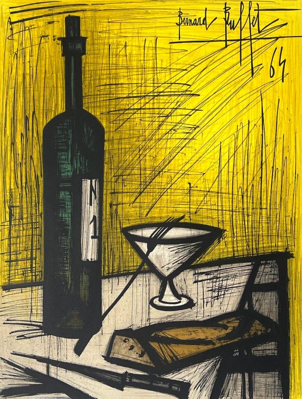 Le Pain et le Vin (Lithographie) - Bernard BUFFET