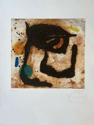 Le Dandy (Aquatint and carborundum) - Joan  MIRO