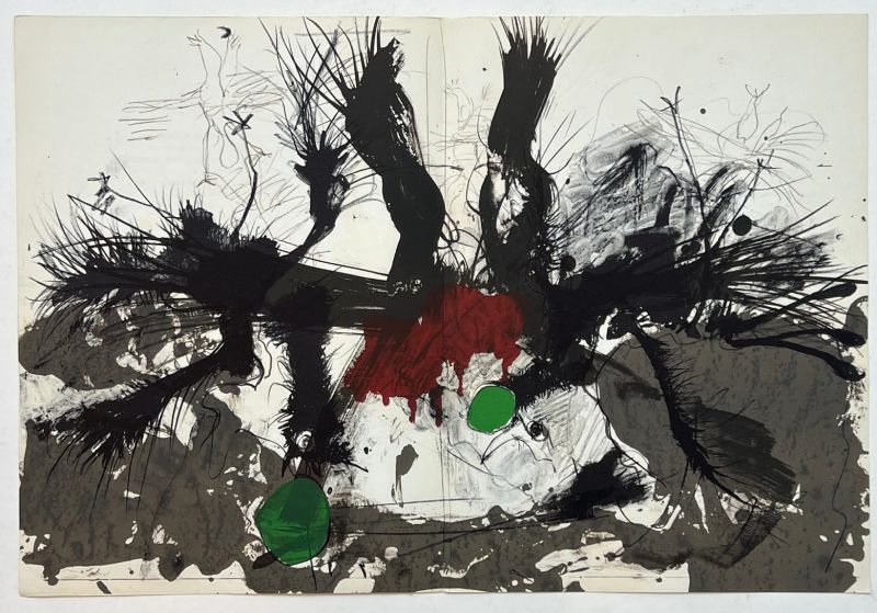 The dead birds (Lithograph) - Paul REBEYROLLE