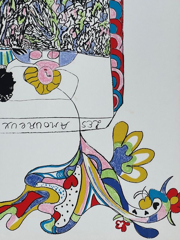 Les Amoureux (Lithograph) - Niki DE SAINT PHALLE