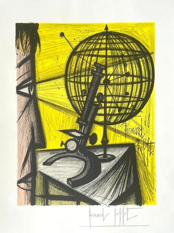 Le Microscope (Lithographie) - Bernard BUFFET