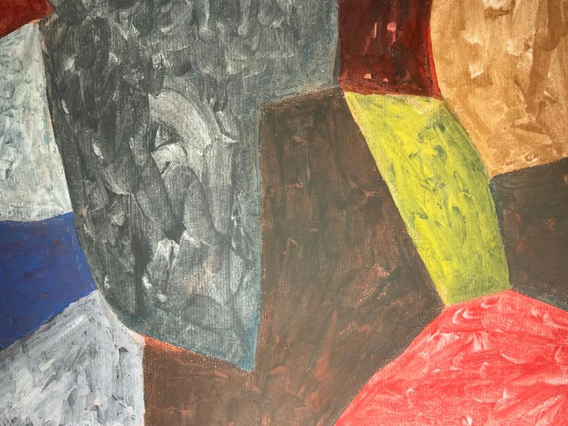 Composición abstracta (Gouache (moderno)) - Serge  POLIAKOFF