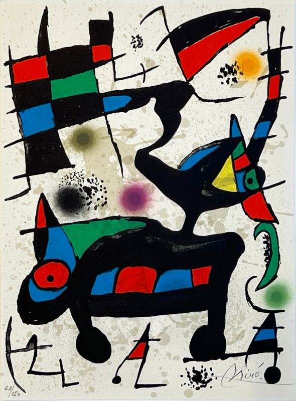 Oda a Joan Miró (Planche I) (Lithographie) - Joan  MIRO