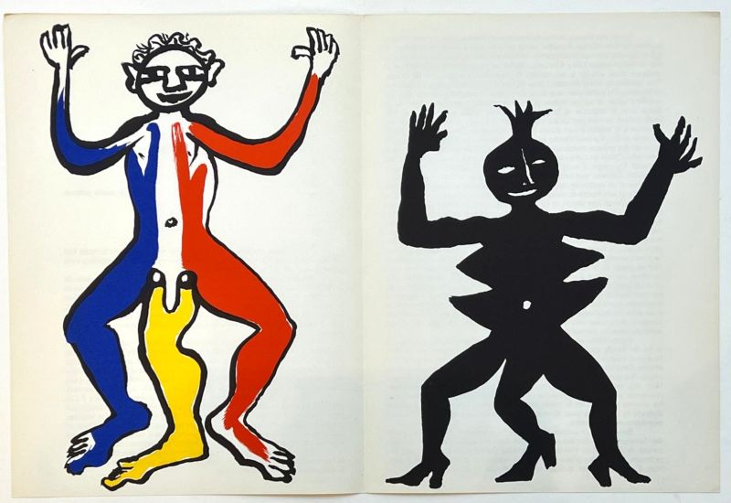 Mama citron et Un patriote lithohraphe (Farblithographie) - Alexander CALDER