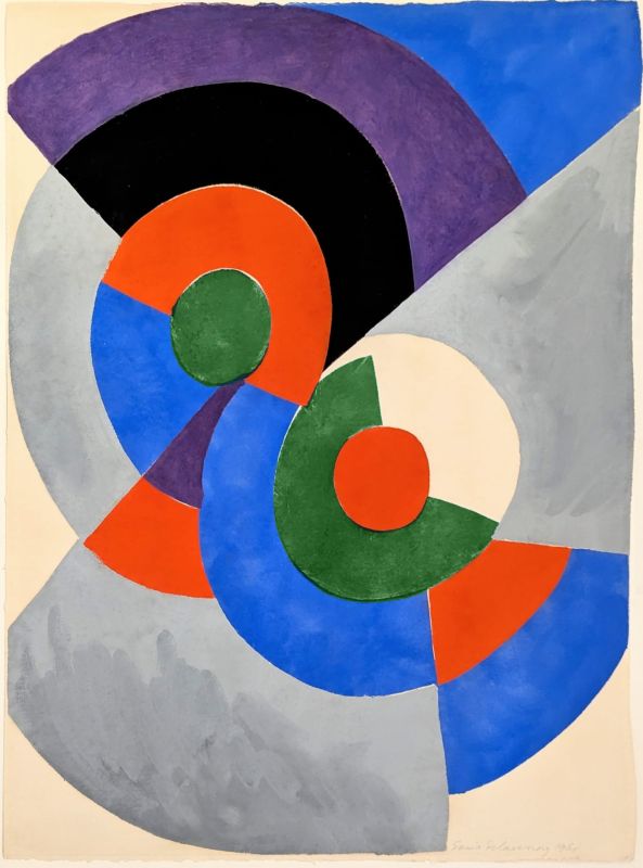 Poésie de Mots, Poésie de Couleurs (Stencil) - Sonia DELAUNAY