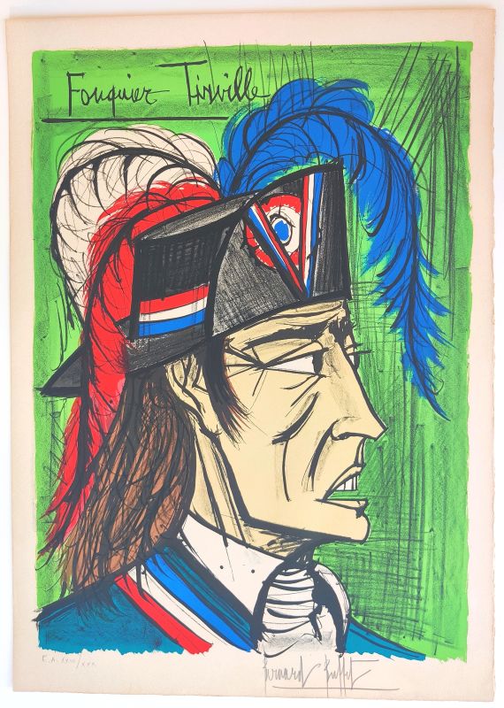 Fouquier Tinville (Lithographie) - Bernard BUFFET