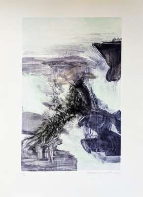 Untitled (Etching and aquatint) - Wou-ki  ZAO