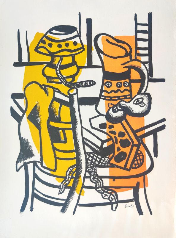 La chaise (Lithographie) - Fernand LEGER