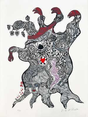 L'arbre à tête de serpent (Sérigraphie) - Niki DE SAINT PHALLE