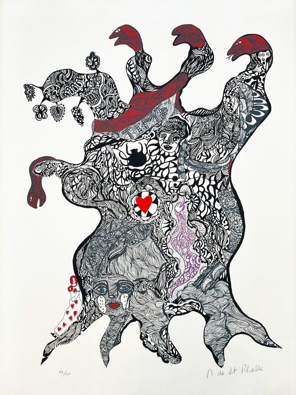 The snake headed tree (Silksreen) - Niki DE SAINT PHALLE