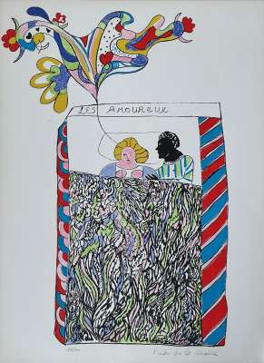 Les Amoureux (Lithograph) - Niki DE SAINT PHALLE