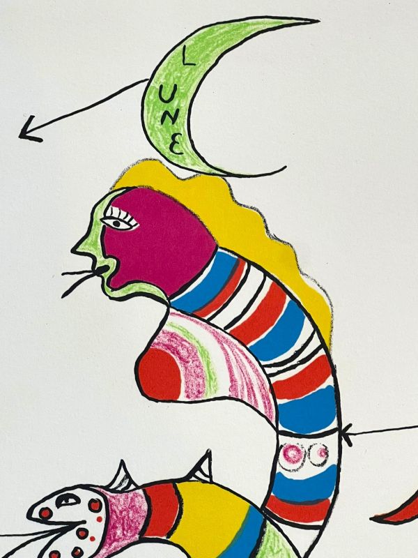 Der Traum eines jungen Mädchens (Farblithographie) - Niki DE SAINT PHALLE