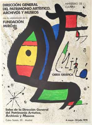 Dirrecion general del patrimonio artistico, archivos y museos (Affiche) - Joan  MIRO