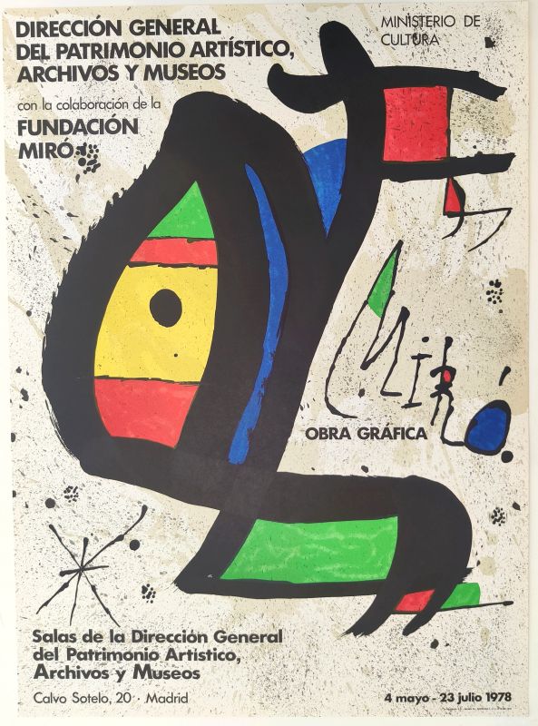 Dirrecion general del patrimonio artistico, archivos y museos (Poster) - Joan  MIRO