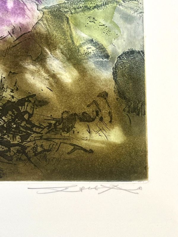 Canto Pisan (Planche 7) (Etching and aquatint) - Wou-ki  ZAO