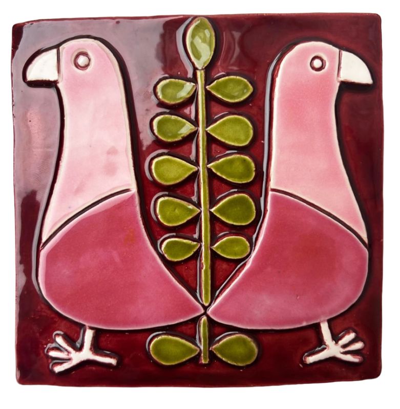 Box Pink Birds (Ceramic) - Mithé ESPELT