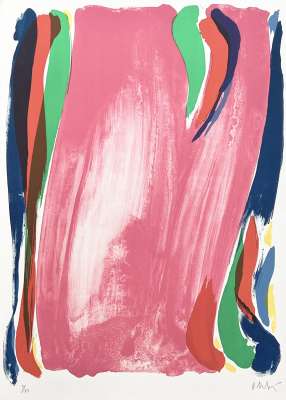 India Pink (Lithograph) - Olivier DEBRE