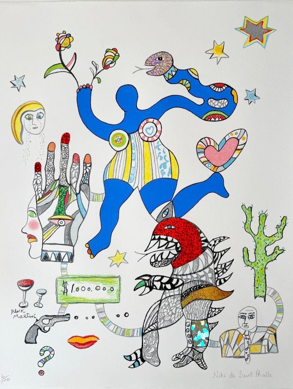 Pink Martini (Litografía) - Niki DE SAINT PHALLE