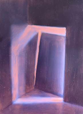 Inside-outside I (Oil on copper ) - Sara FRATINI