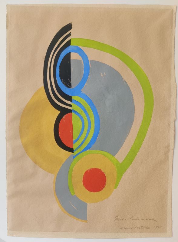 Rythmes - Couleurs (Pochoir) - Sonia DELAUNAY