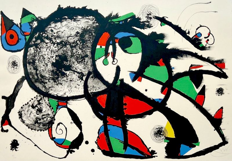 Hommage à Masson (Lithographie) - Joan  MIRO