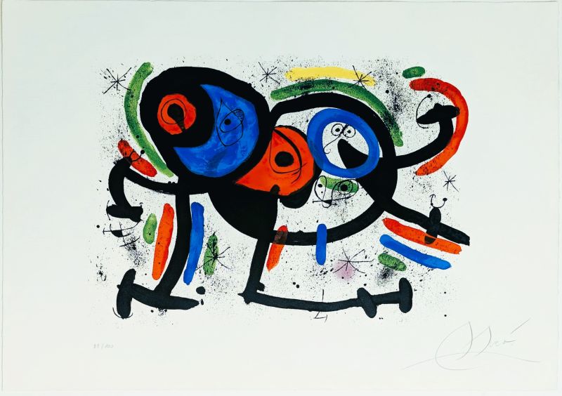 La Triple Roue II (Lithographie) - Joan  MIRO