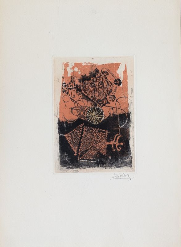 Poisson V (Etching and aquatint) - Johnny FRIEDLAENDER