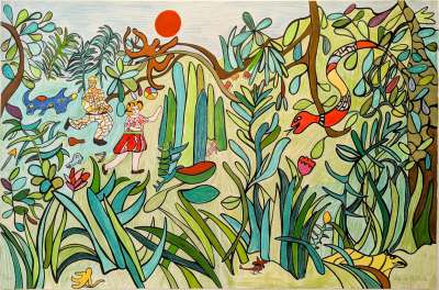 Jungle II (Farblithographie) - Niki DE SAINT PHALLE