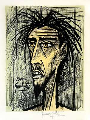 Don Quichotte (Farblithographie) - Bernard BUFFET