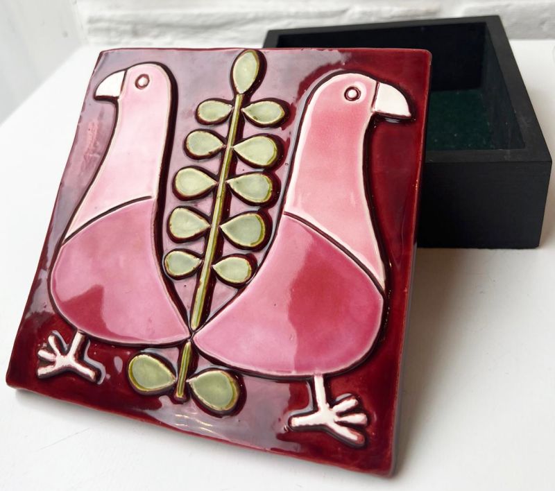 Box Pink Birds (Ceramic) - Mithé ESPELT