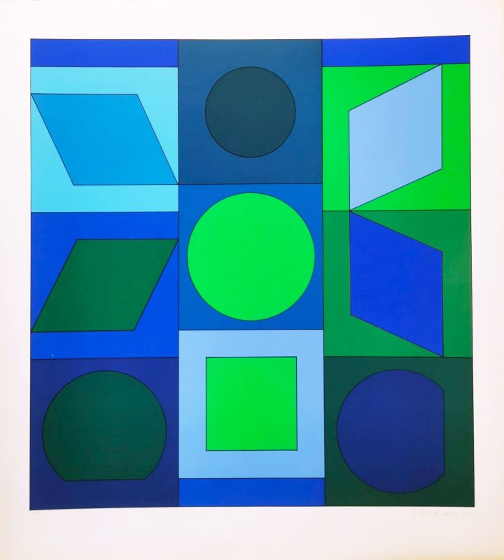 Zaphir (Siebdruck) - Victor  VASARELY